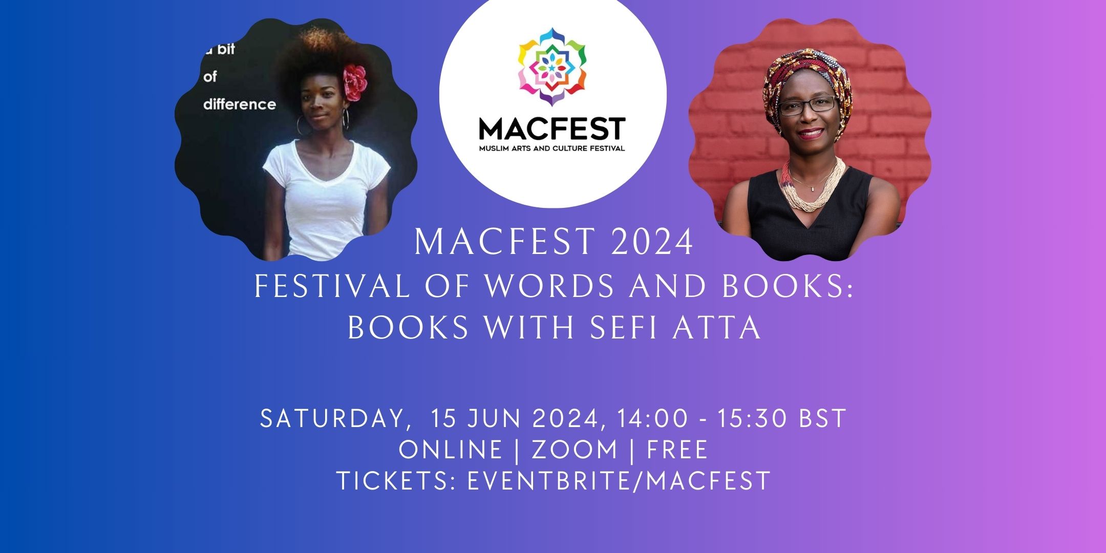 MACFEST 2024: Books with Sefi Atta - Manchester City of Literature